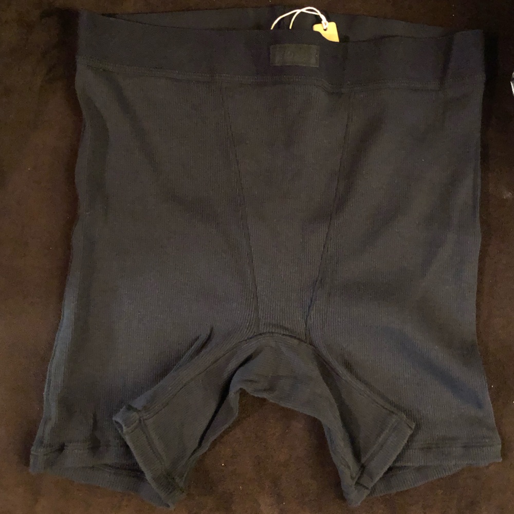 💜Skims Cotton Ribbed boxer- Onyx